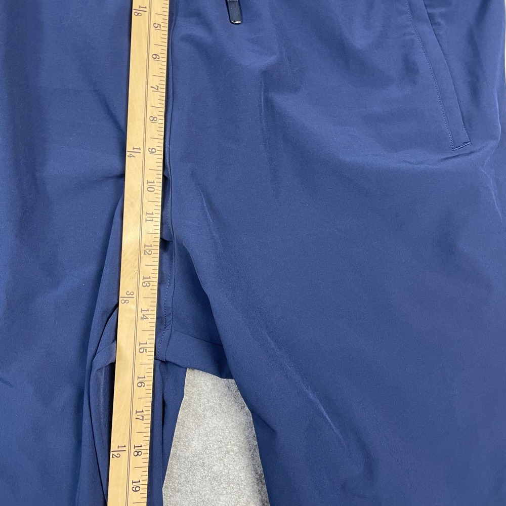 Adidas Mens Pants 2XLT Navy Blue Polyester Track Zip Sweatpants Stripe Joggers - Picture 8 of 12
